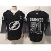 Tampa Bay Lightning #91 Steven Stamkos Black Alternate Adidas NHL Men Jersey