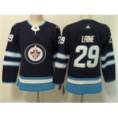 Winnipeg Jets #29 Patrik Laine Navy Women Adidas Jersey