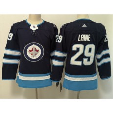 Winnipeg Jets #29 Patrik Laine Navy Women Adidas Jersey