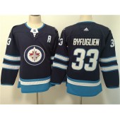 Winnipeg Jets #33 Dustin Byfuglien Navy Women Adidas Jersey