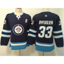 Winnipeg Jets #33 Dustin Byfuglien Navy Women Adidas Jersey