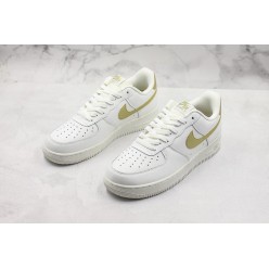NIKE AIR FORCE 1 LOW SUMMIT WHITE METALLIC GOLD 314219-127
