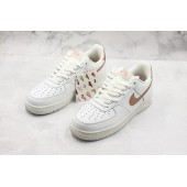 NIKE AIR FORCE 1 LOW SUMMIT WHITE METALLIC RED BRONZE 314219-129