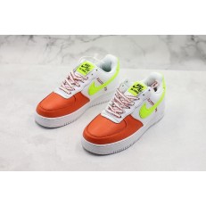 NIKE AIR FORCE 1 LOW WHITE ORANGE GREEN BQ6978-100