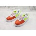 NIKE AIR FORCE 1 LOW WHITE ORANGE GREEN BQ6978-100