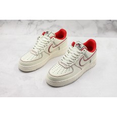 NIKE AIR FORCE 1 LOW WHITE RED AO2518-116