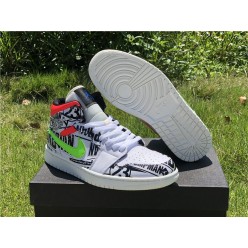 AIR JORDAN 1 MID ALL OVER LOGOS 554724-119