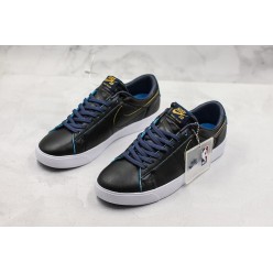 NBA x NIKE SB BLAZER LOW GT BLACK BLUE BQ6389-001