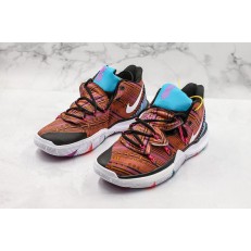NIKE KYRIE 5 METALLIC RED BRONZE WHITE BLUE BQ6237-200