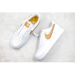 NIKE AIR FORCE 1 LOW OVERSIZE SWOOSH WHITE ORANGE AO2441-102