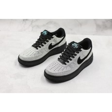 NIKE AIR FORCE 1 LOW SILVER BLACK 718152-006