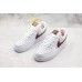 NIKE AIR FORCE 1 LOW WHITE OVERSIZE SWOOSH DARK COPPER CL6387-171