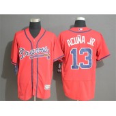 MLB Atlanta Braves #13 Ronald Acuna Jr. Red Flexbase Men Jersey
