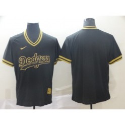 MLB Kansas City Royals Blank Black Gold Nike Cooperstown Collection Legend V Neck Men Jersey
