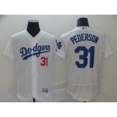 MLB Los Angeles Dodgers #31 Joc Pederson White Flexbase Men Jersey