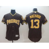 MLB San Diego Padres #13 Manny Machado Brown Flexbase Men Jersey