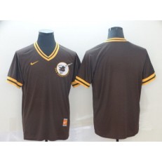 MLB San Diego Padres Blank Brown Throwback Men Jersey