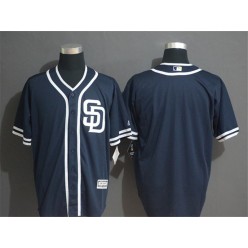 MLB San Diego Padres Blank Navy Cool Base Men Jersey