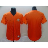 MLB San Francisco Giants Blank Orange Drift Fashion Men Jersey