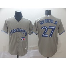 MLB Toronto Blue Jays #27 Vladimir Guerrero Jr. Gray Cool Base Men Jersey