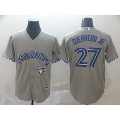 MLB Toronto Blue Jays #27 Vladimir Guerrero Jr. Gray Cool Base Men Jersey
