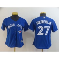 MLB Toronto Blue Jays #27 Vladimir Guerrero Jr. Royal Women Cool Base Jersey