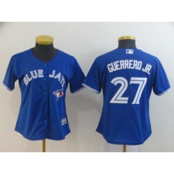 MLB Toronto Blue Jays #27 Vladimir Guerrero Jr. Royal Women Cool Base Jersey