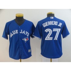 MLB Toronto Blue Jays #27 Vladimir Guerrero Jr. Royal Youth Cool Base Jersey