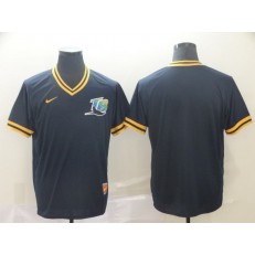 MLB Toronto Blue Jays Blank Black Throwback Men Jerseys