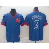 MLB Atlanta Braves #3 Dale Murphy Royal Throwback Men Jersey
