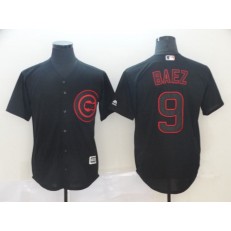 MLB Chicago Cubs #9 Javier Baez Black Shadow Legend Men Jersey