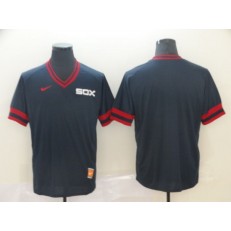 MLB Chicago White Sox Blank Navy Throwback Men Jersey