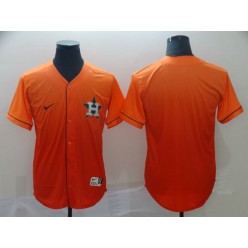 MLB Houston Astros Blank Orange Drift Fashion Men Jersey