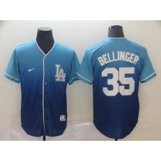 MLB Los Angeles Dodgers #35 Cody Bellinger Blue Drift Fashion Men Jersey