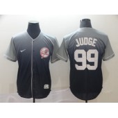 MLB New York Yankees #99 Aaron Judge Gray Drift Fashion Men Jersey