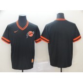 MLB San Francisco Giants Blank Black Throwback Men Jersey