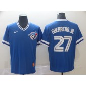 MLB Toronto Blue Jays #27 Vladimir Guerrero Jr. Royal Throwback Men Jersey
