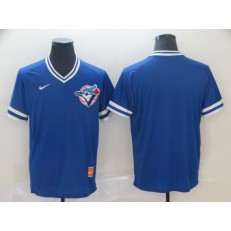 MLB Toronto Blue Jays Blank Royal Throwback Men Jersey