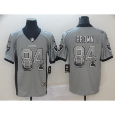 Oakland Raiders #84 Antonio Brown Gray Drift Fashion Limited Nike NFL Men Jersey