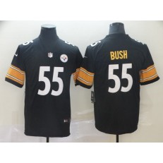 Pittsburgh Steelers #55 Devin Bush Black 2019 NFL Draft First Round Pick Vapor Untouchable Limited Nike NFL Men Jersey