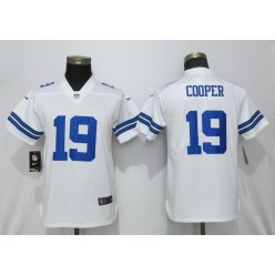 Women Nike Dallas Cowboys #19 Amari Cooper White Vapor Untouchable Limited Jersey