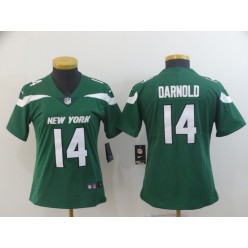 Women Nike New York Jets #14 Sam Darnold Green New 2019 Vapor Untouchable Limited Jersey