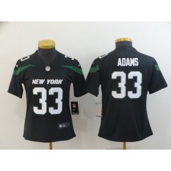 Women Nike New York Jets #33 Jamal Adams Black New 2019 Vapor Untouchable Limited Jersey