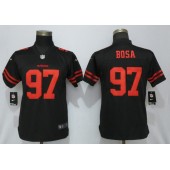 Women Nike San Francisco 49ers #97 Nick Bosa Black 2019 NFL Draft First Round Pick Vapor Untouchable Limited Jersey