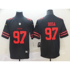 Youth Nike San Francisco 49ers #97 Nick Bosa Black 2019 NFL Draft First Round Pick Vapor Untouchable Limited Jersey