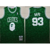 Boston Celtics 93 Bape Green 1985-86 Hardwood Classics Jersey