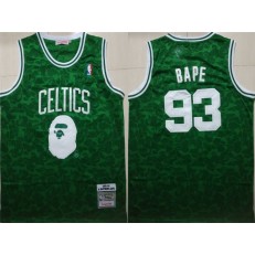 Boston Celtics 93 Bape Green 1985-86 Hardwood Classics Jersey