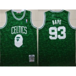 Boston Celtics 93 Bape Green 1985-86 Hardwood Classics Jersey