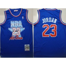 Chicago Bulls 23 Michael Jordan Blue 1992-1993 All Star Hardwood Classics Jersey