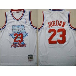 Chicago Bulls 23 Michael Jordan White 1992-1993 All Star Hardwood Classics Jersey